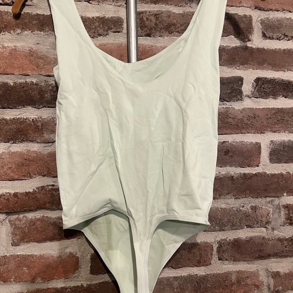NWT Free People Aqua Green Clean Lines Bodysuit Size XS/S - Picture 8 of 13